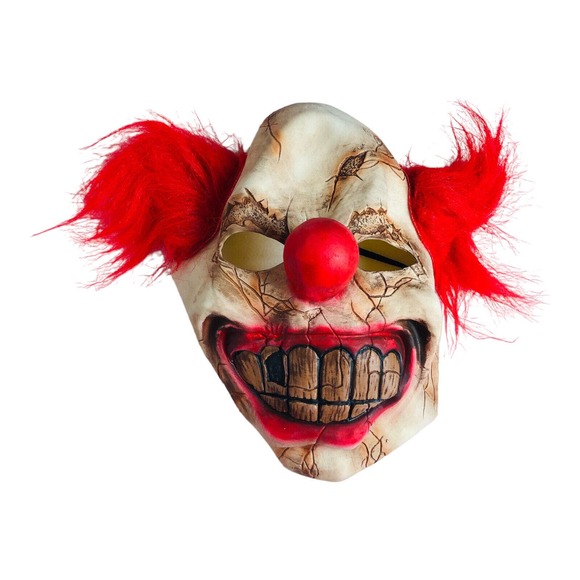 639 Halloween Clown Mask OSFM Scary Spooky Creepy Cosplay Costume Horror NEW - Picture 2 of 3